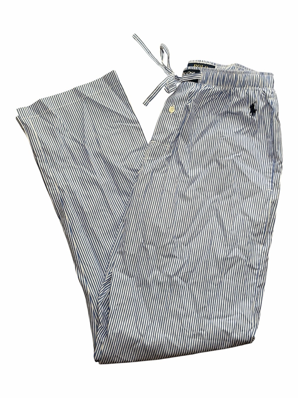 Polo Ralph Lauren Cotton Pajama Pant Striped Seersucker Men’s Size S NWT